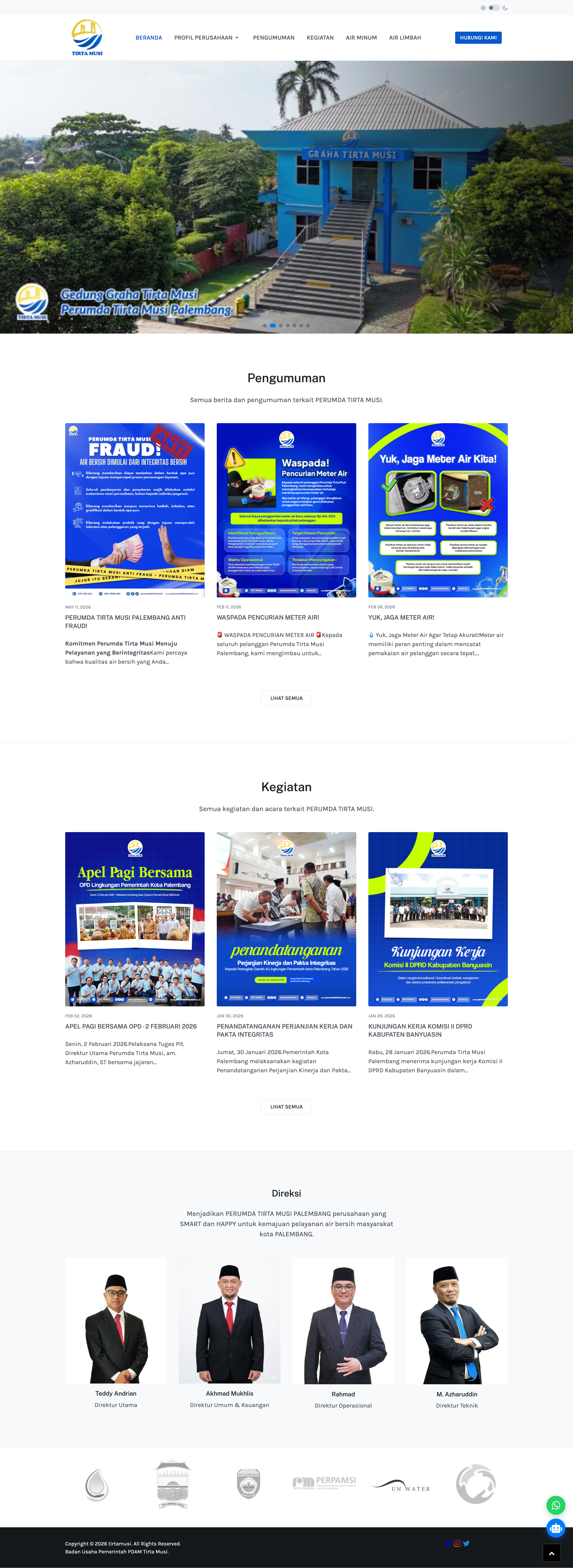 Modernized public information website experience